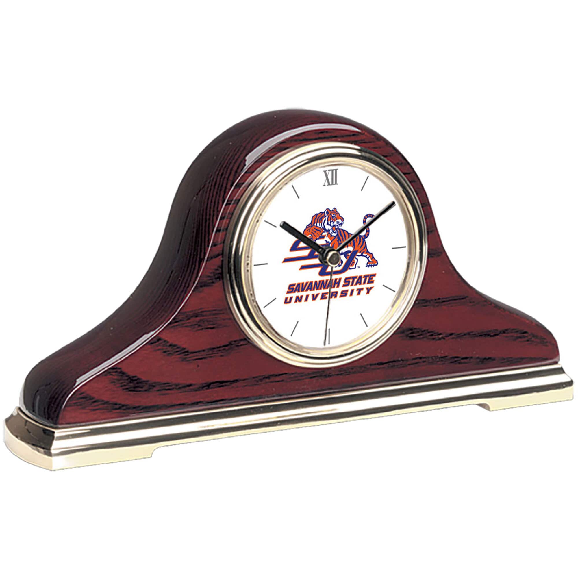 Jardine - Savannah State Tigers Mantle Clock - Gold
