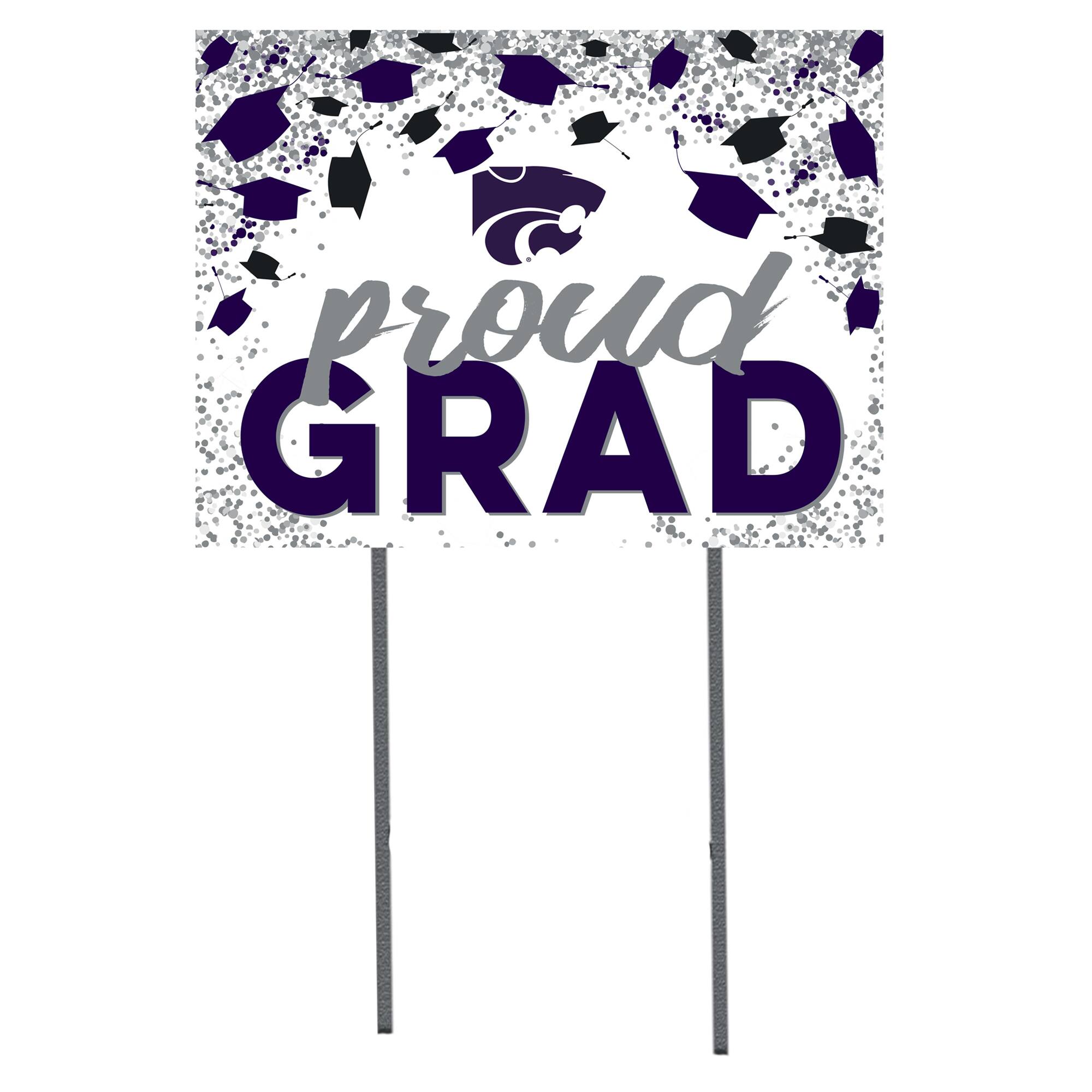 Kansas State Wildcats 18'' x 24'' Grad Yard Sign