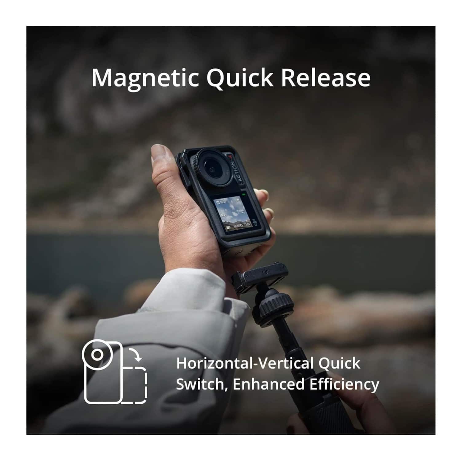DJI Osmo Action 4 Essential Combo, 4K/120fps Waterproof Action