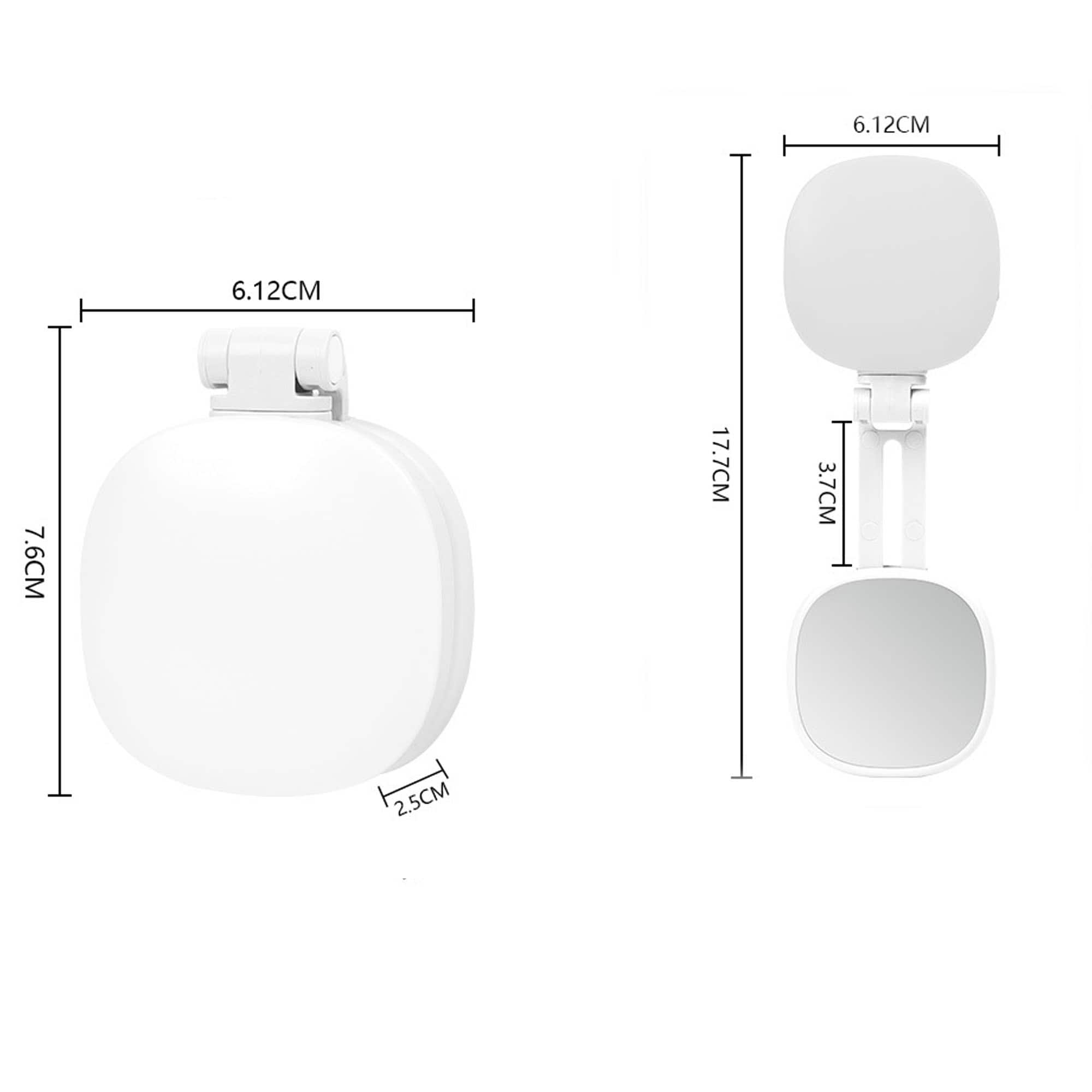 YONWAY - Magnetic Phone Selfie Beauty Fill Light with Mirror, 3 Adjustable Lighting Effects, Portable and Foldable Design