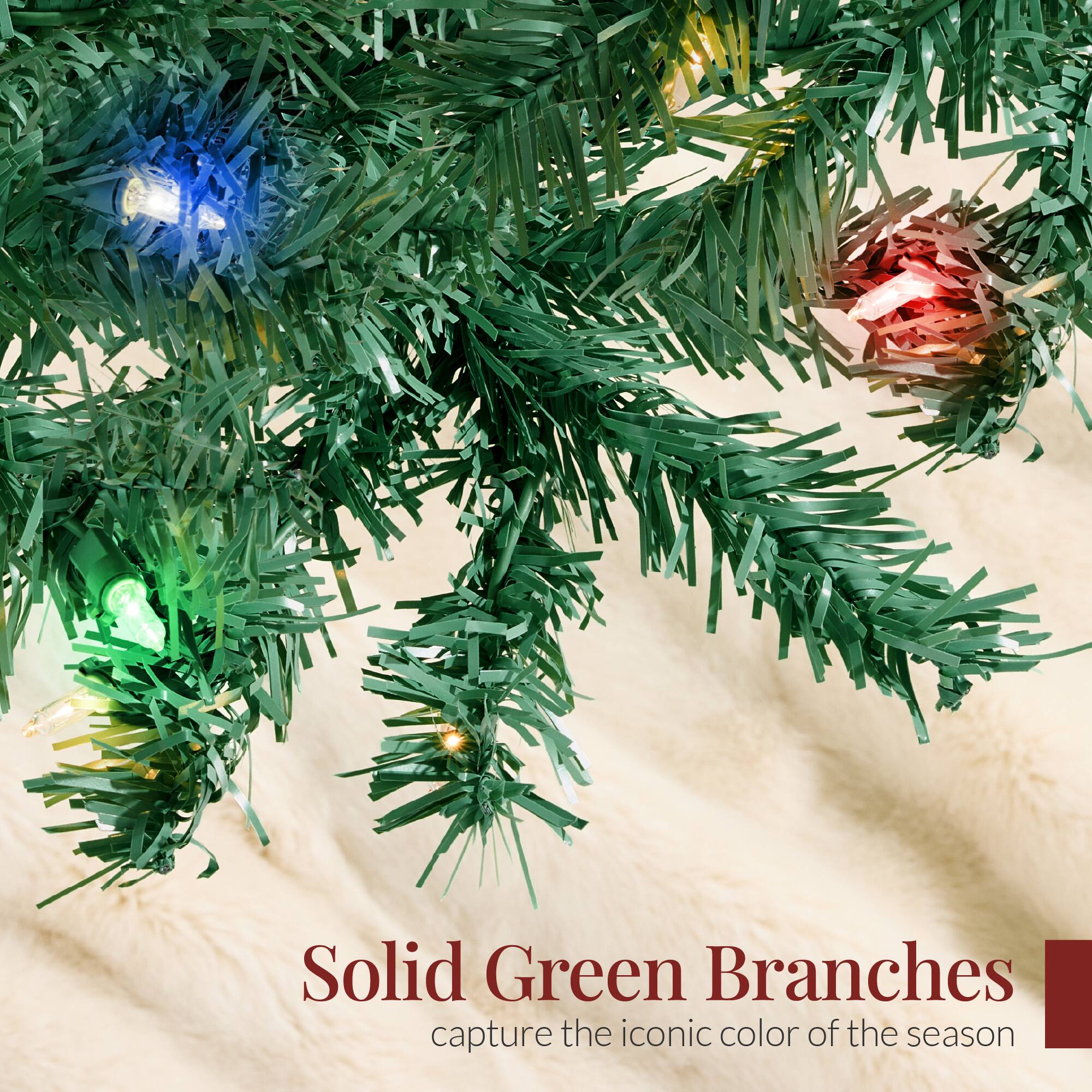 Solid Green Branches capture the iconic color of the season.