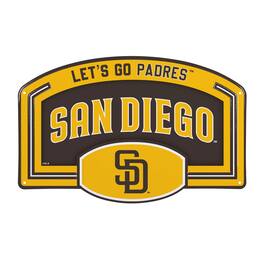 Evergreen Enterprises - San Diego Padres 11" x 17" Embossed USA Steel Buckle Wall Sign - Multicolor