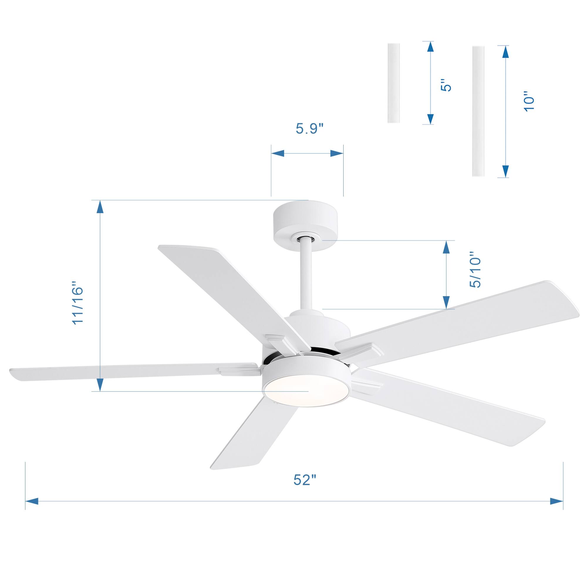 5.9" 5" 10" 11/16" 5/10" 52"