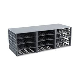 Advantus - Snap Configurable Tray System, 12 Compartments, 22.75 x 9.75 x 13, Gray