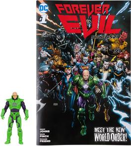 DC Direct - DC Comics -Forever Evil - Page Punchers - 3" Lex Luthor Figure with Comic (Green Power Suit) - COLLECTIBLES - Multicolor