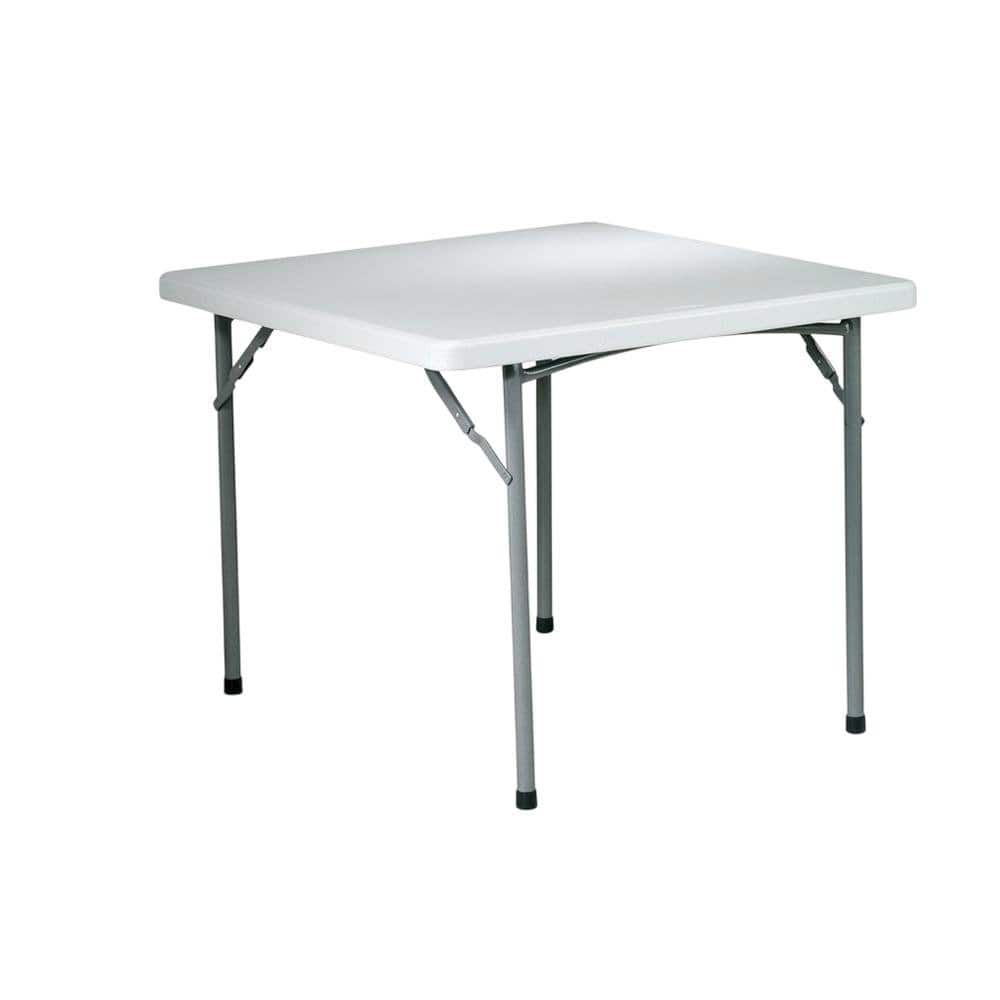 FurniFact - Light Grey, Folding Table - Light Gray