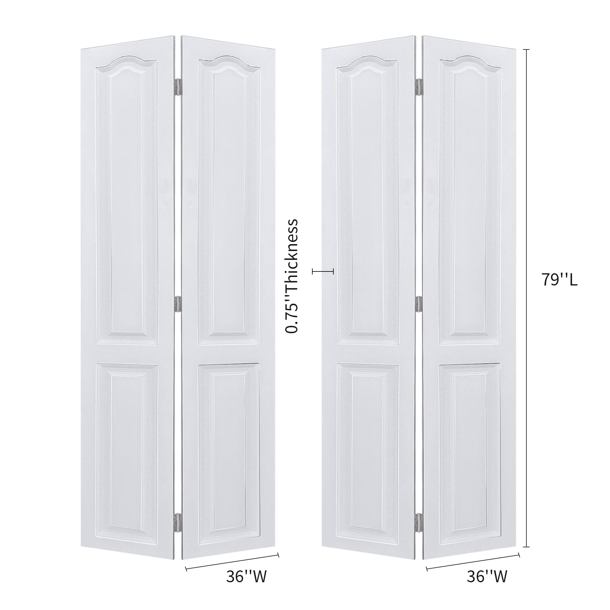 0.75" Thickness  
79" L  
36" W