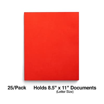 25/Pack  
Holds 8.5" x 11" Documents (Letter Size)