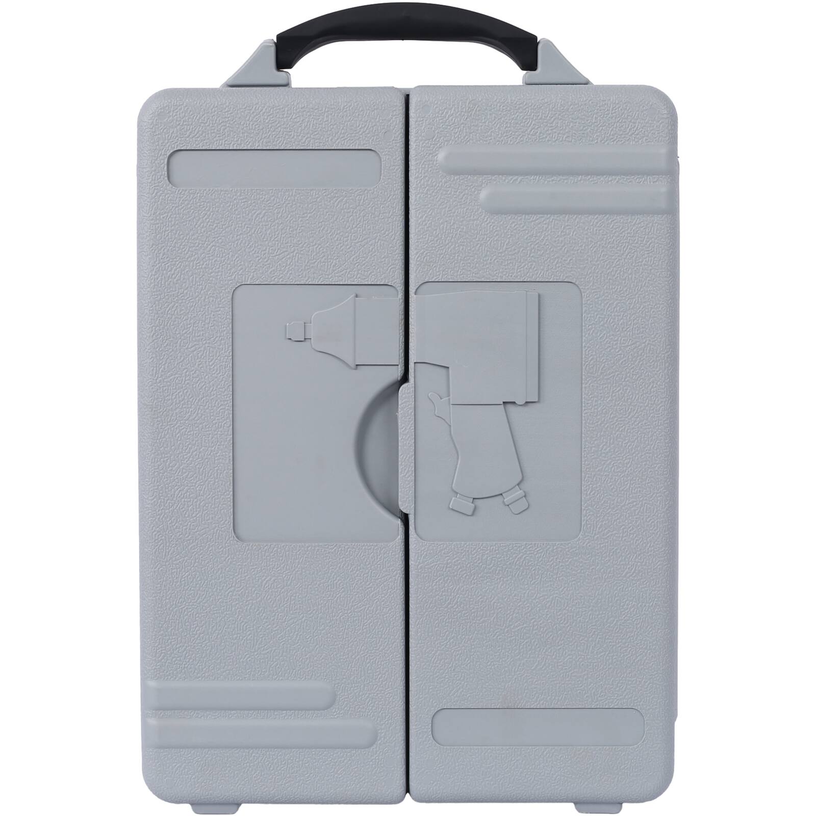 Back. ELEMENT ACE - 71-Piece Air Tool & Accessories Kit: Impact Wrench, Air Ratchet, Die Grinder, Air Hammer & Storage Case - Silver.