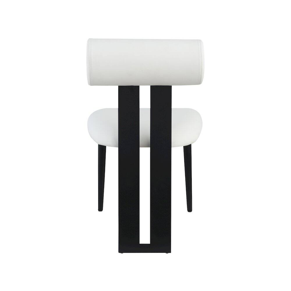 Alt View 1. Meridian Furniture - Dario Cream Vegan Leather Dining Chair, Set of 2 - Beige.