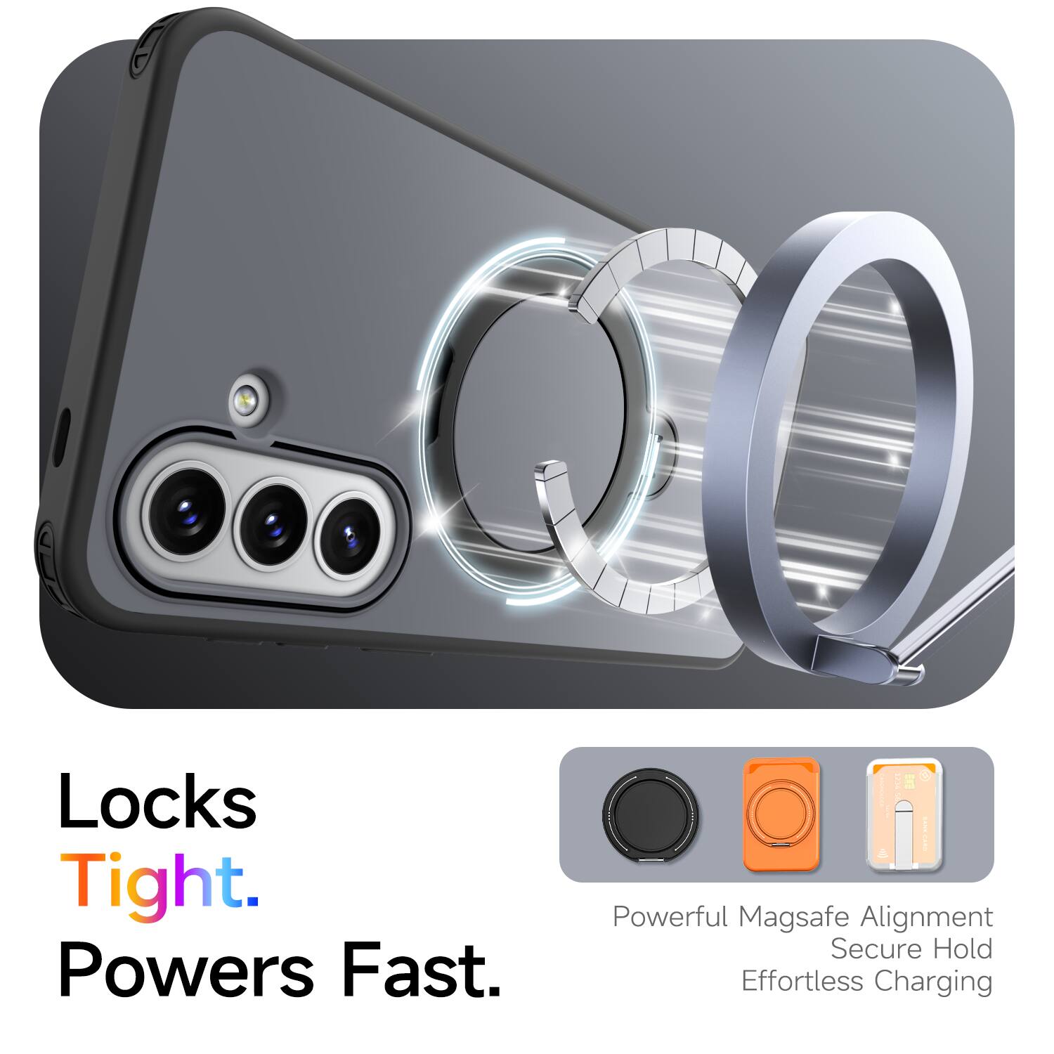 Locks Tight. Powers Fast.  
Powerful MagSafe Alignment  
Secure Hold  
Effortless Charging