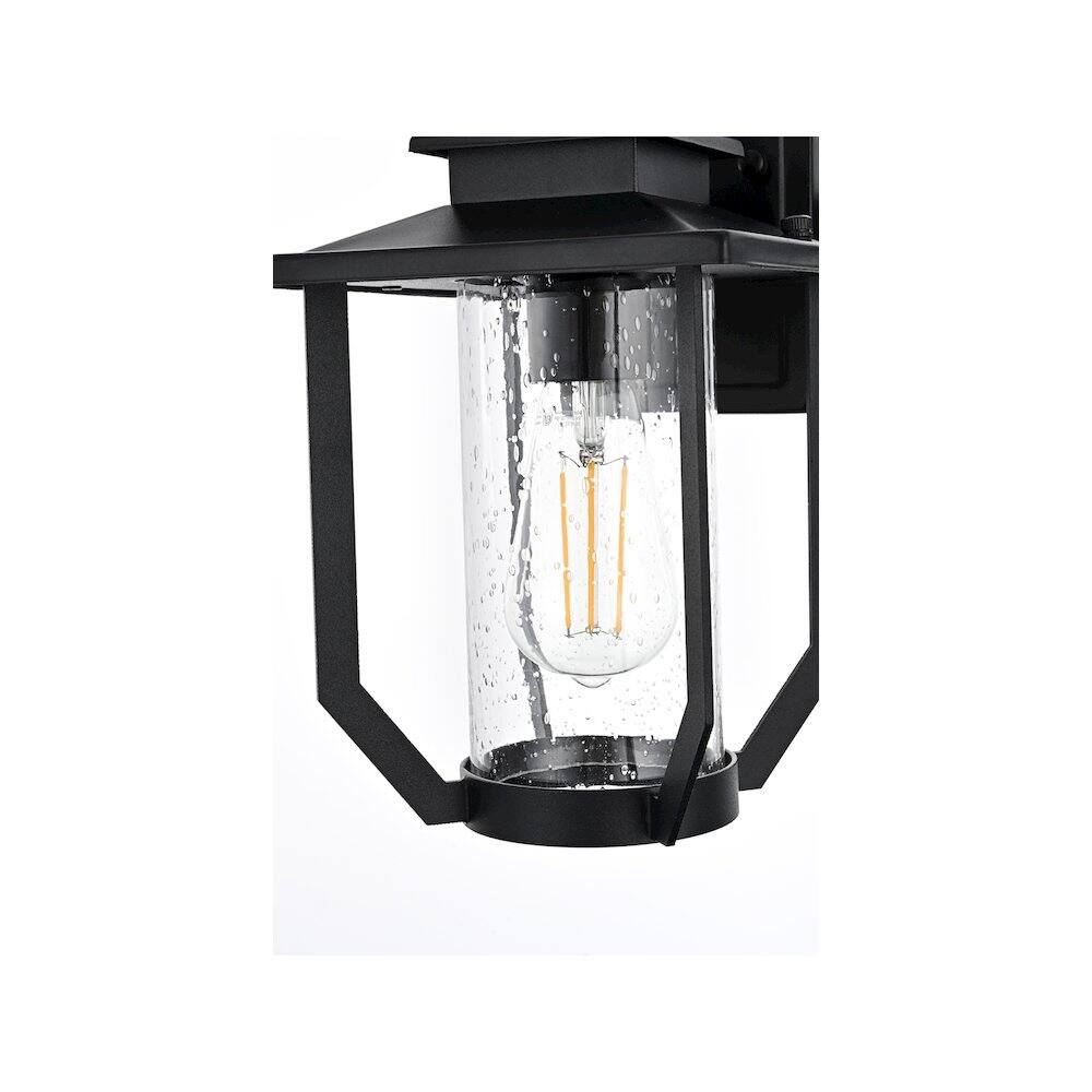Alt View 2. Elegant Lighting - Sepviva 7 inch Outdoor Pendant in Black - Black.