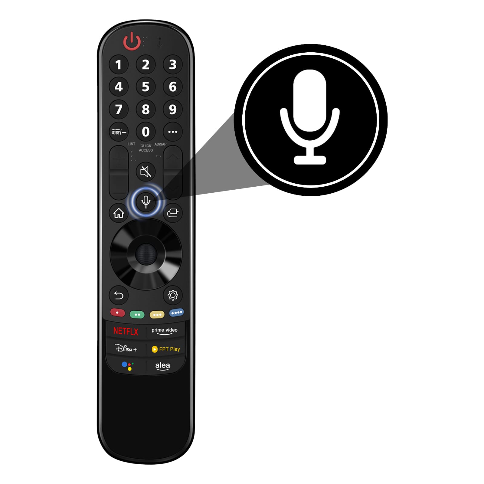 WINFLIKE - NEW AKB76039905 MR22GA Voice Remote Control Replacement fit for LG 2022 OLED TV - Black