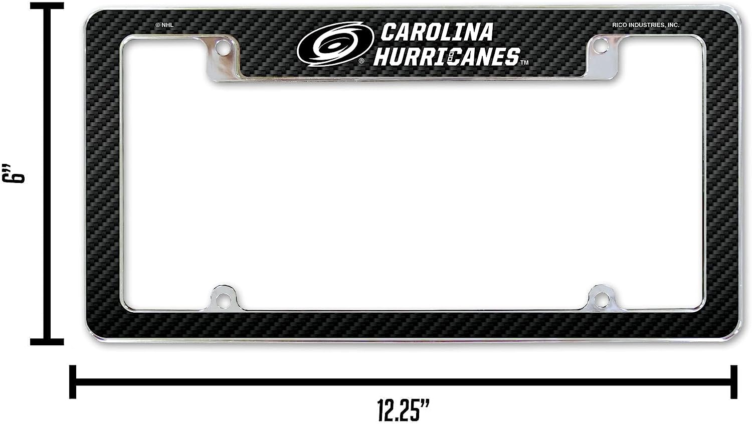 CAROLINA HURRICANES™  
RICO INDUSTRIES, INC.  

6"  
12.25"