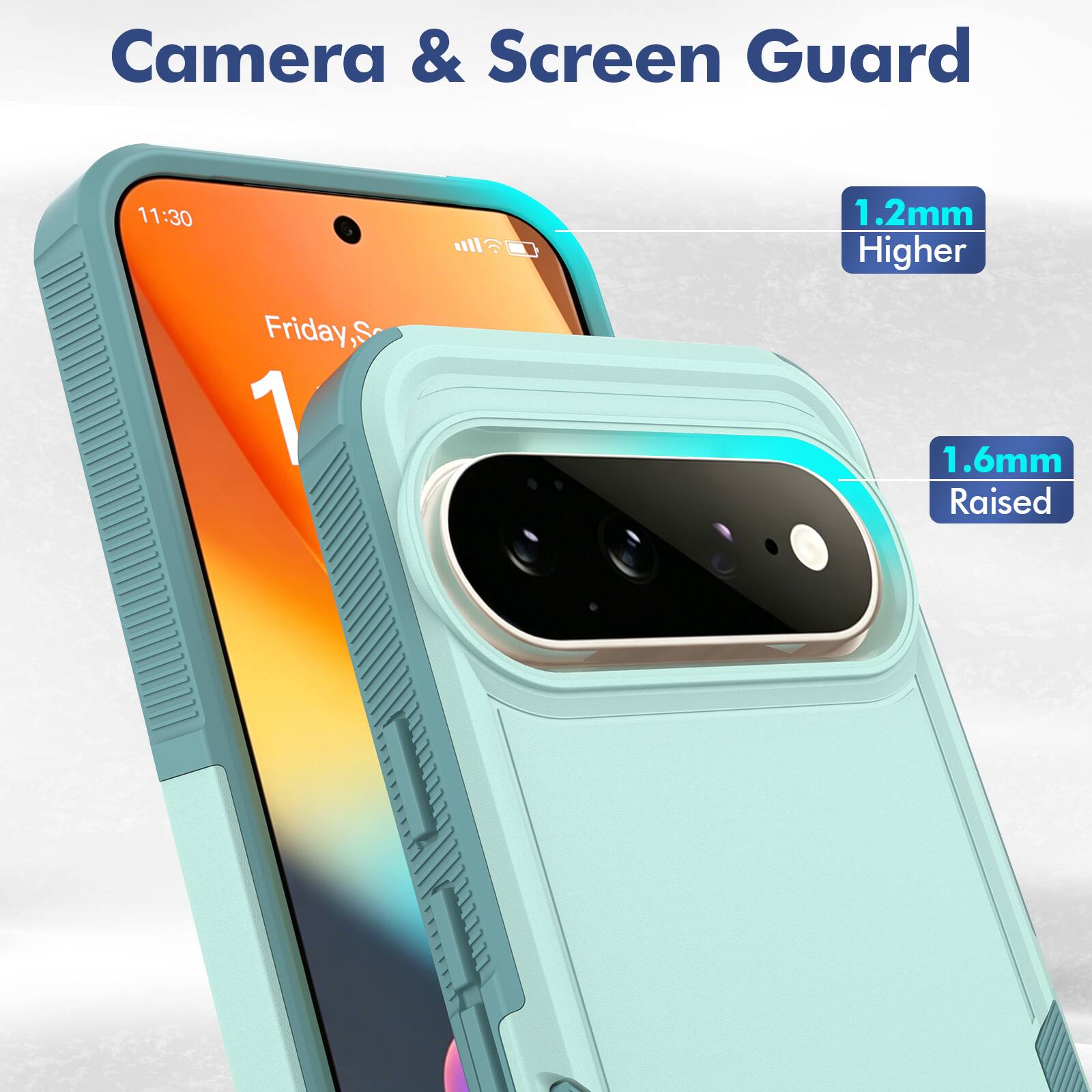 Camera & Screen Guard

11:30

1.2mm Higher

Friday 1

1.6mm Raised