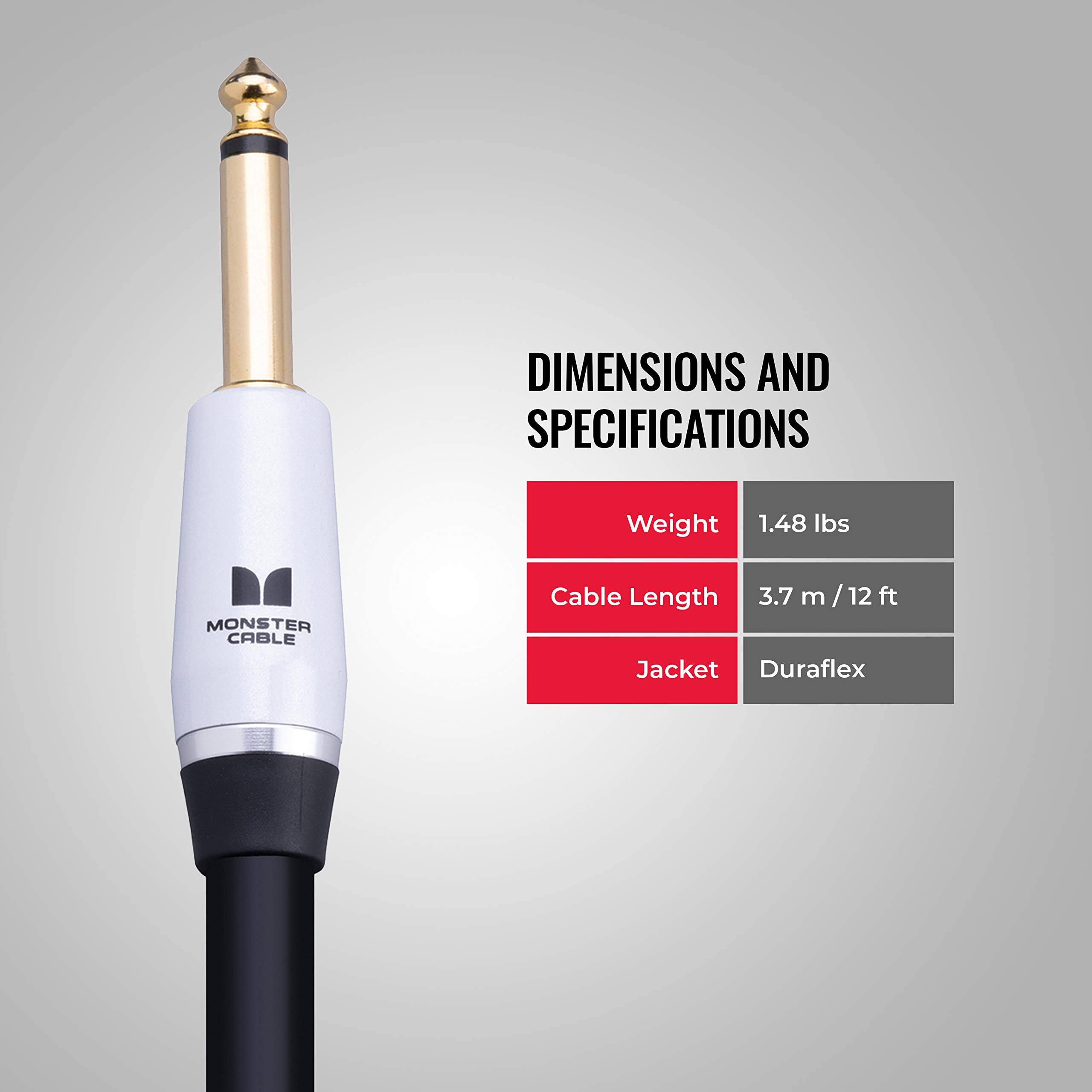 DIMENSIONS AND SPECIFICATIONS

- Weight: 1.48 lbs
- Cable Length: 3.7 m / 12 ft
- Jacket: Duraflex