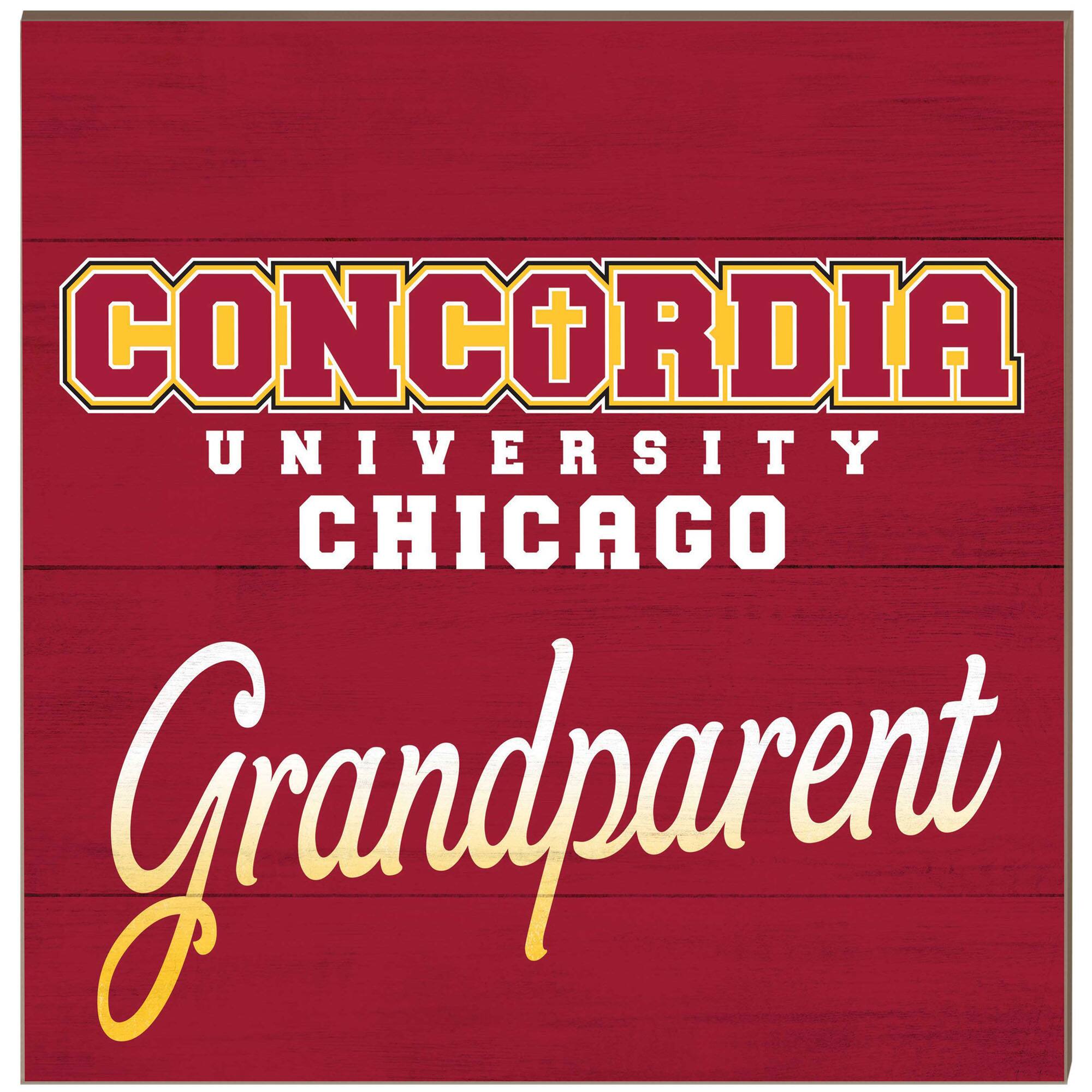 Jardine - Concordia University (IL) Cougars 10'' x 10'' Grandparent Plaque - Maroon