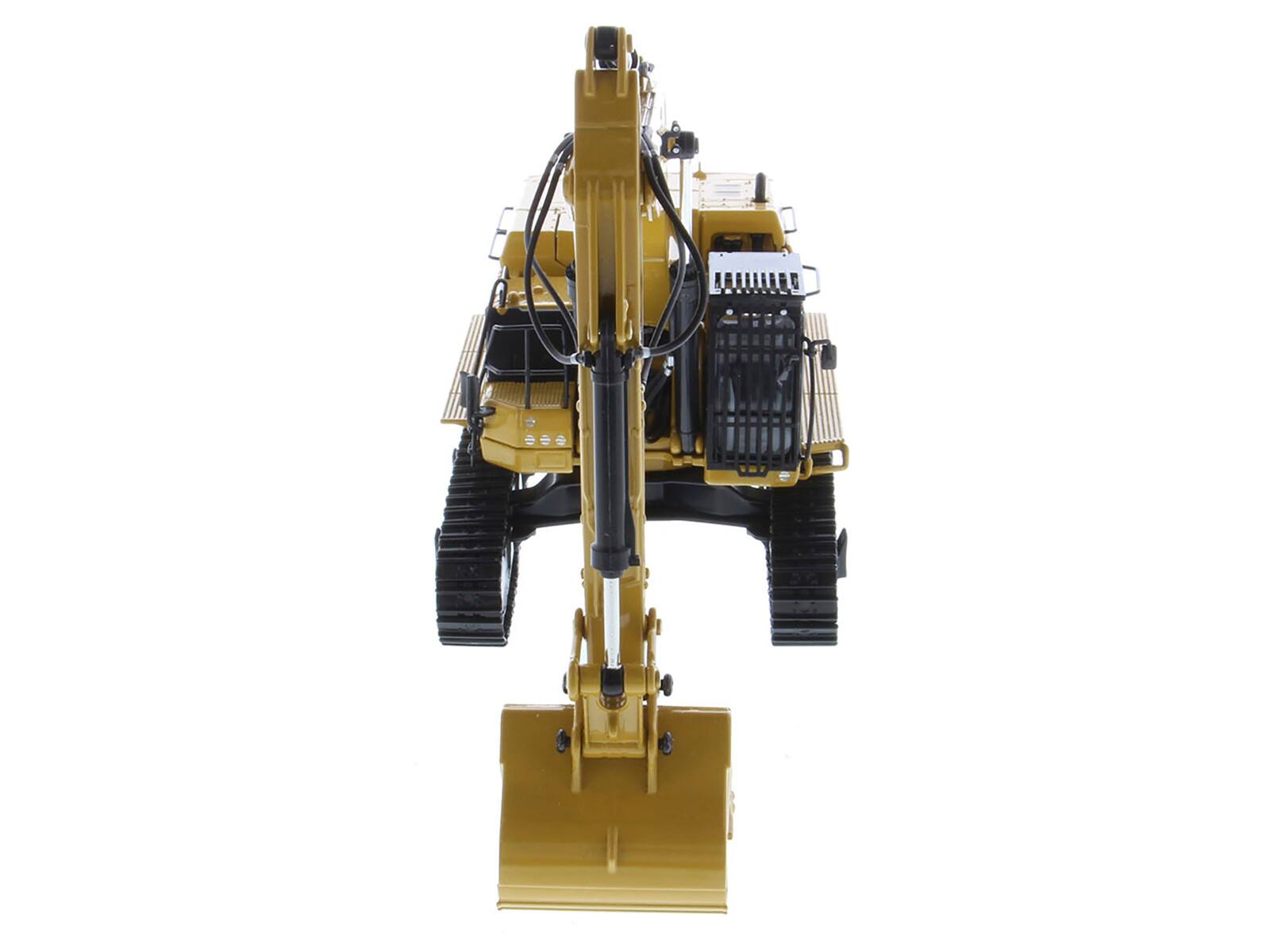 Alt View 5. Diecast Masters - CAT Caterpillar 395 Next Generation Hydraulic Excavator Yellow w/Operator & Tools 1/50 Diecast Model by Diecast Masters.
