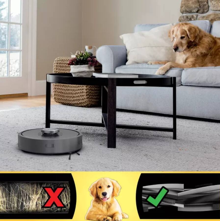 Alt View 8. Shark - R-RV2310AE Matrix Self-Empty Robot Vacuum for Carpets & Hardfloors with 45-Day Bagless Base - Refurbished Excellent - Black.