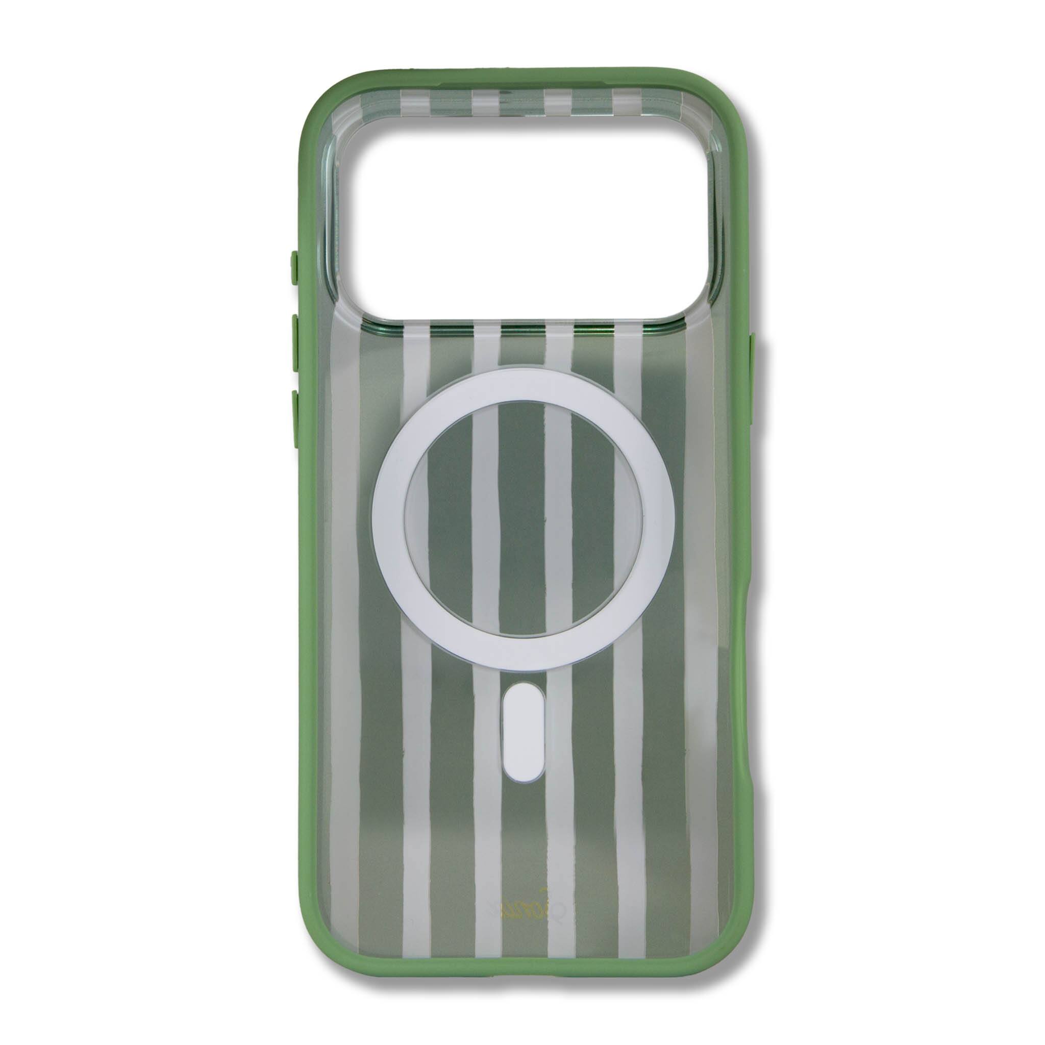 Alt View 1. Sonix - iPhone 17 Pro Max Case Abstract Stripe Sage - Green.