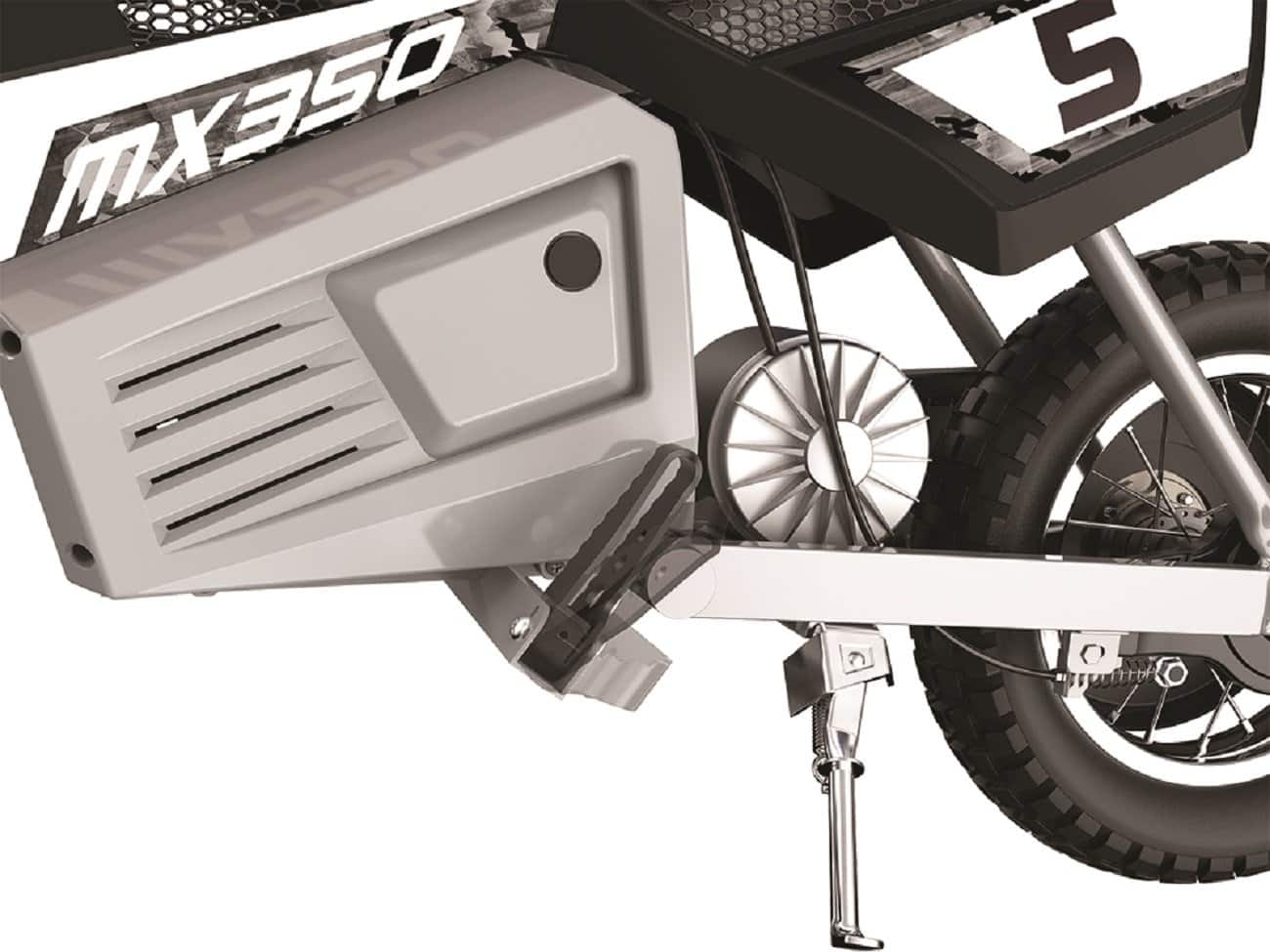 Alt View 17. Razor - MX350 Dirt Rocket eBike w/7 miles Max Operating Range & 14 mph Max Speed - black camo.