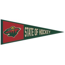 WinCraft - Minnesota Wild 13" x 32" Retro Logo Wool Pennant - Multicolor