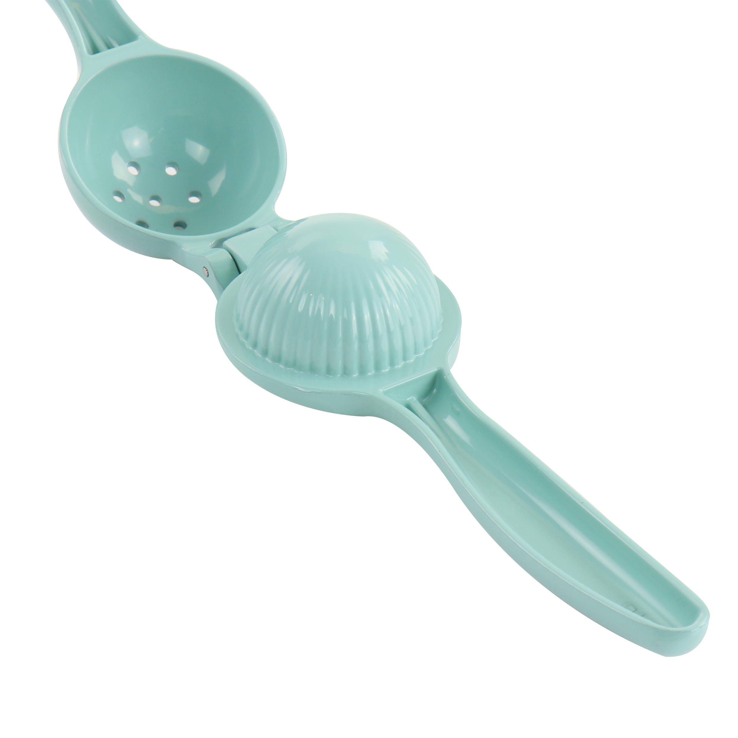 Alt View 1. Martha Stewart - Martha Stewart Cast Aluminum Citrus Squeezer - Teal.