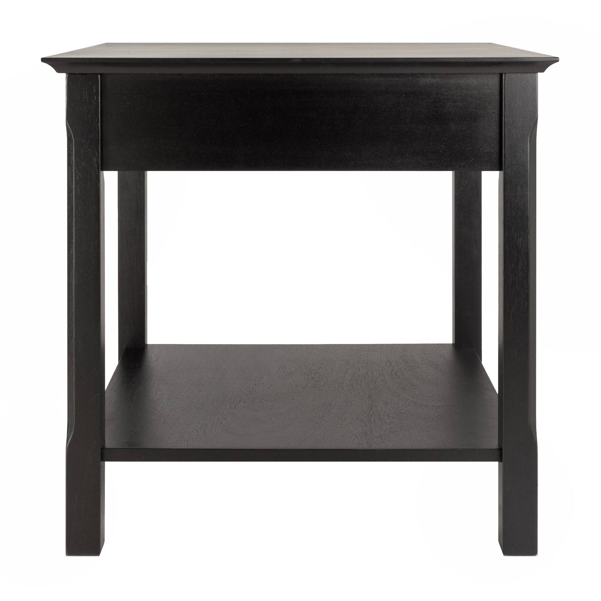 Alt View 3. Winsome Wood - Timber Accent Table - Black.