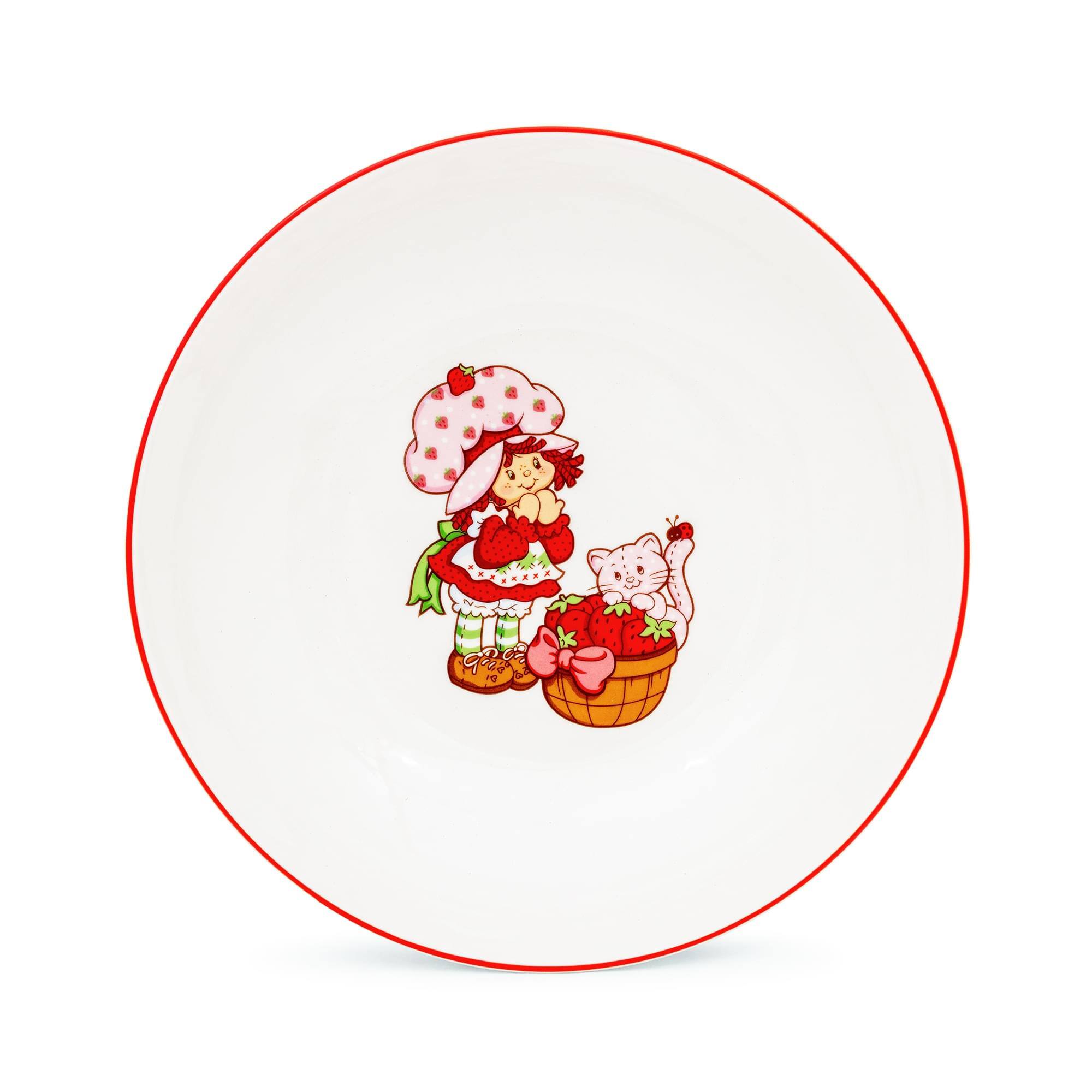 Alt View 1. Silver Buffalo - Strawberry Shortcake 9-Inch Ceramic Coupe Dinner Bowl - Multi-Colored.