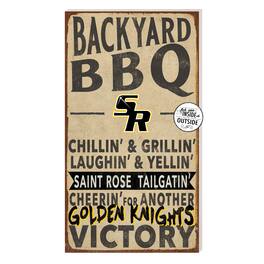 Jardine - Saint Rose Golden Knights 11'' x 20'' Indoor/Outdoor BBQ Sign - Brown