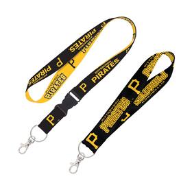 WinCraft - Pittsburgh Pirates 2-Pack Lanyard with Detachable Buckle & Key Strap Set - Multicolor