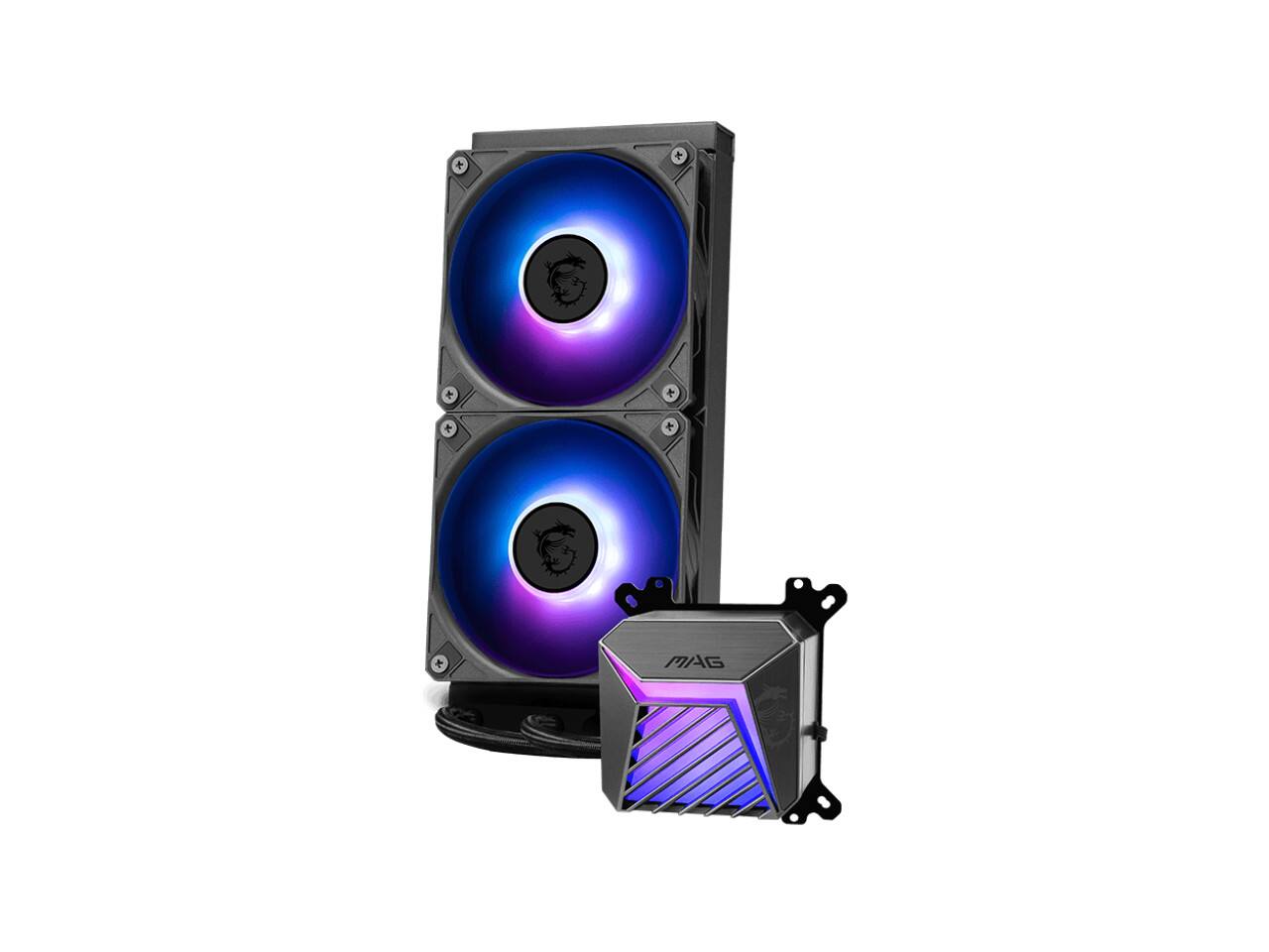 Angle. MSI - MAG Coreliquid A15 240 - Black.