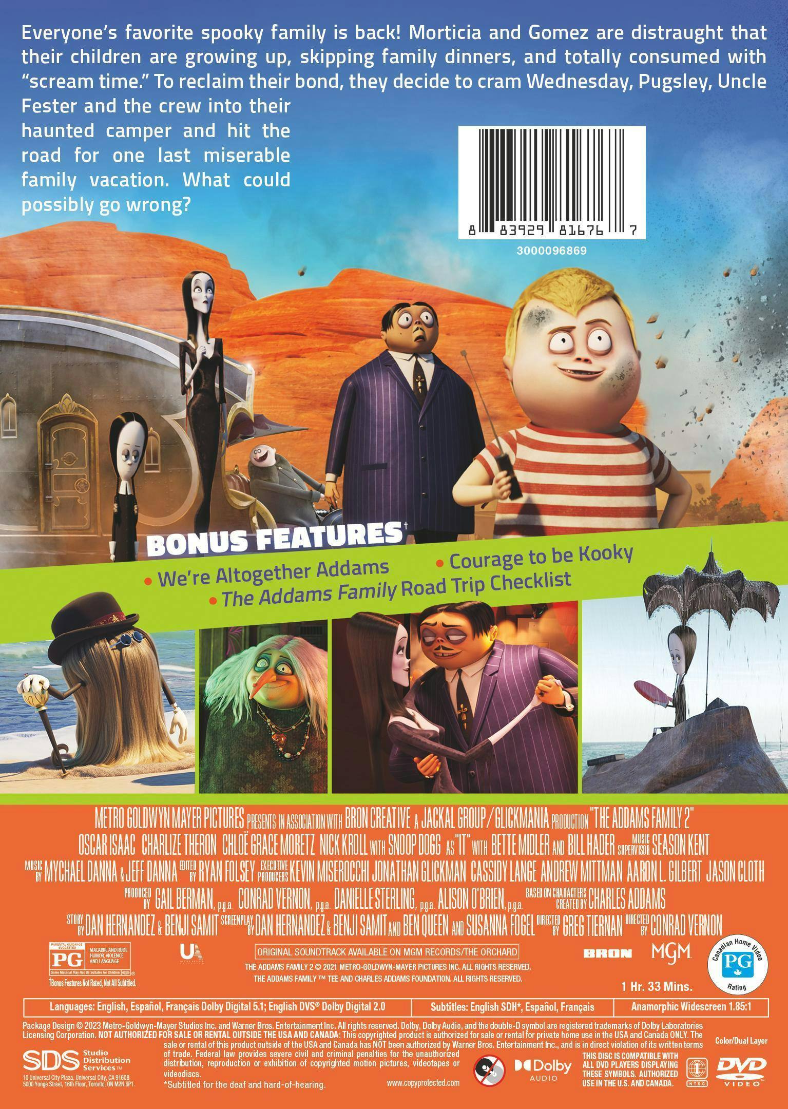 Back. The Addams Family 2 [DVD].