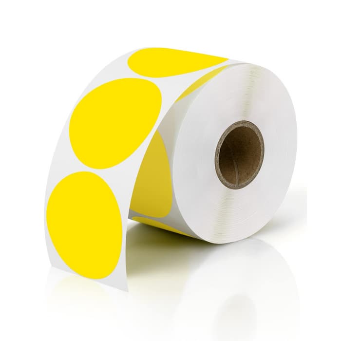 JADENS - 2-Inch Round Thermal Sticker Labels – Self-Adhesive, Waterproof, 750 Labels/Roll - Yellow price history on PriceWatchPro