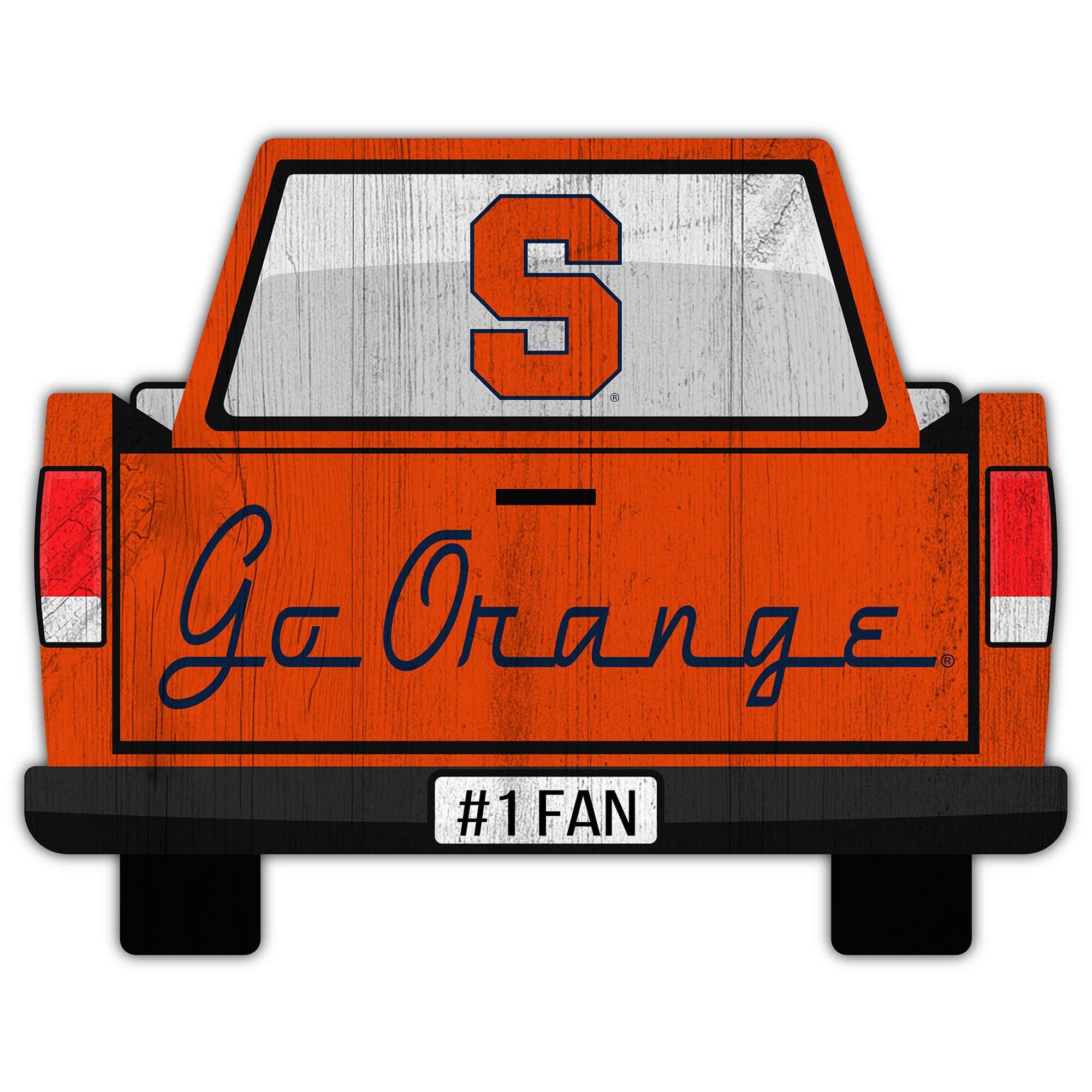 Syracuse Orange 12'' x 12'' Truck Back D-cor