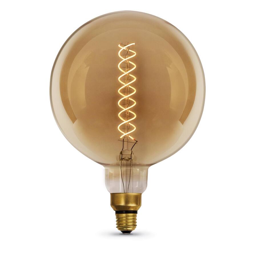 Feit Mus FEIT ELECTRIC Feit G63 E26 (Medium) Filament LED Bulb Amber White 60 ...