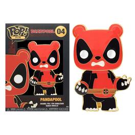 Marvel - 3 Inch Funko POP Pin | Panda Deadpool - Red