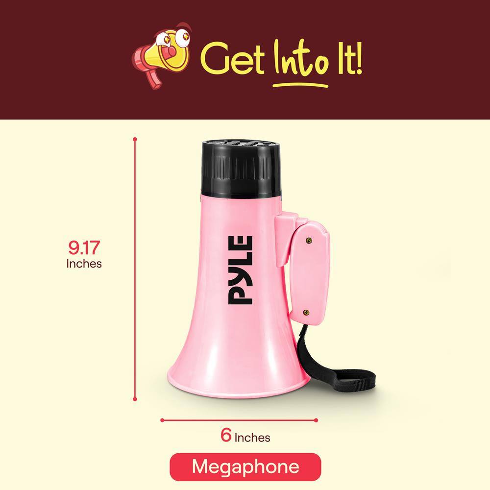 Get Into It! 9.17 Inches PYLE 6 Inches Megaphone