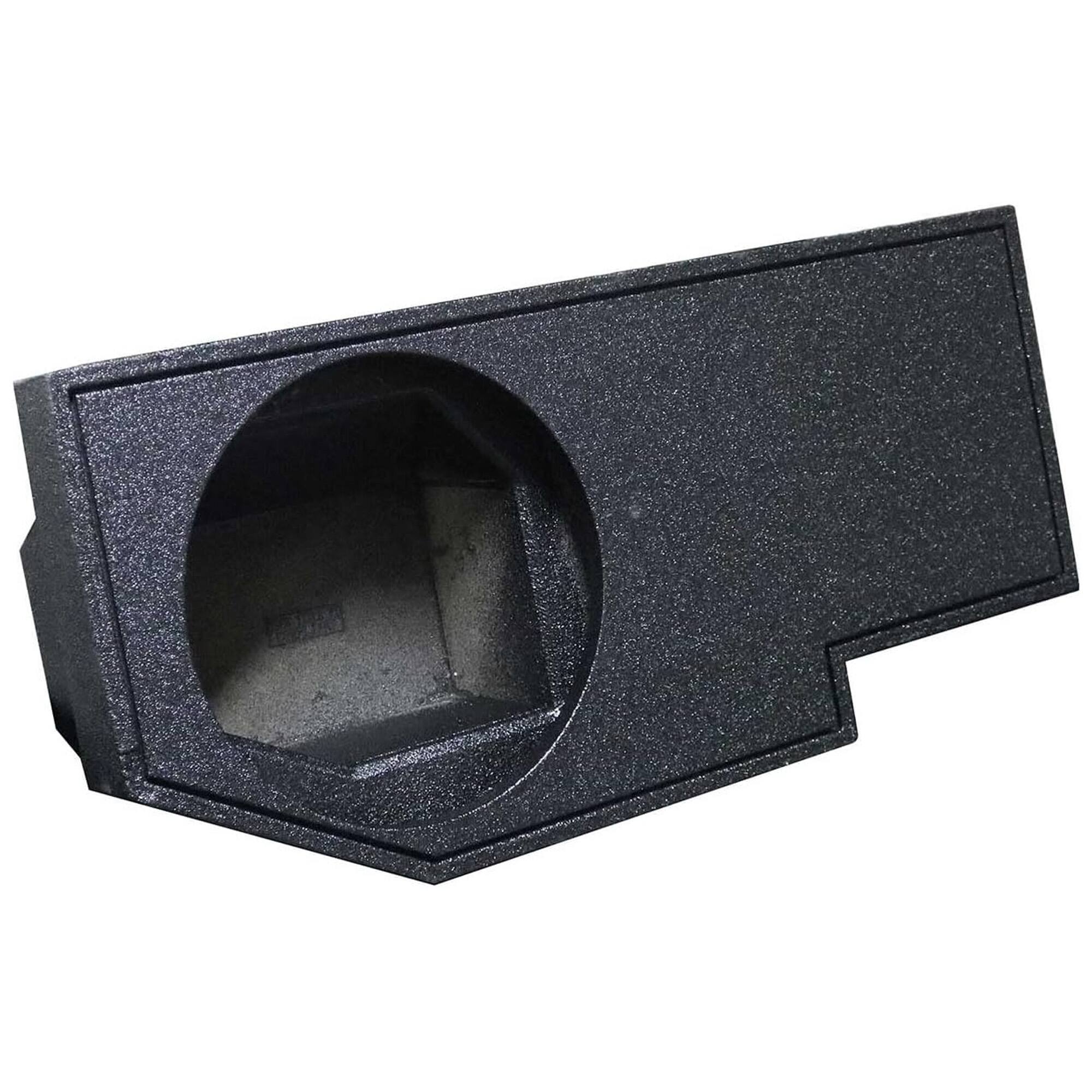 Alt View 2. QPower - QPower Single 12" Sub Box for Dodge Ram Crew Cab & Quad Cab 02-18, Classic 19-22 - Bed Liner Black.