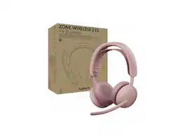Logitech - Zone Wireless 2 ES - Noise-Canceling Headset with ANC, Teams Version - Rose