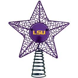 The Memory Company - LSU Tigers Star Tree Topper - Multicolor
