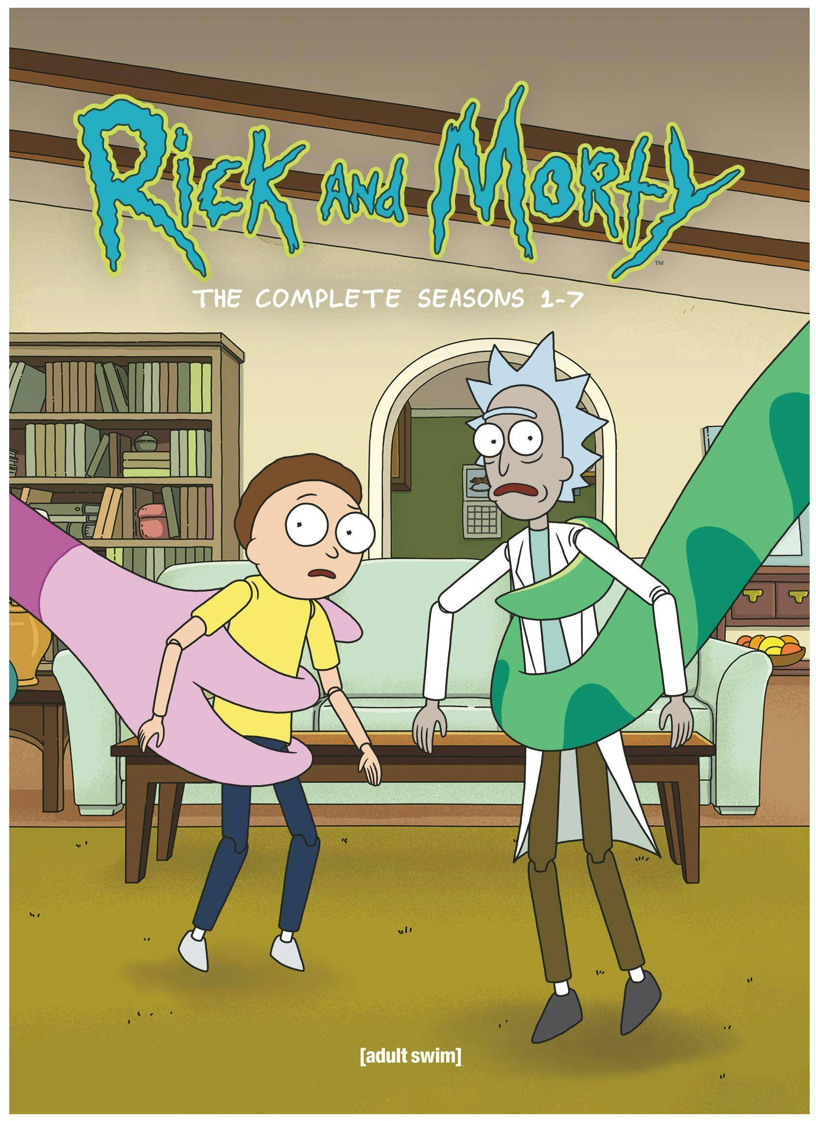 Front. Rick and Morty: Seasons 1 – 7 [DVD].