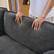 Left. Anysun - Oversized Deep-Seat Sectional Cloud Sofa Sleeper with 3 Ottomans & Pillows - Modular Chenille Couch Bed for Living Room - Gray.