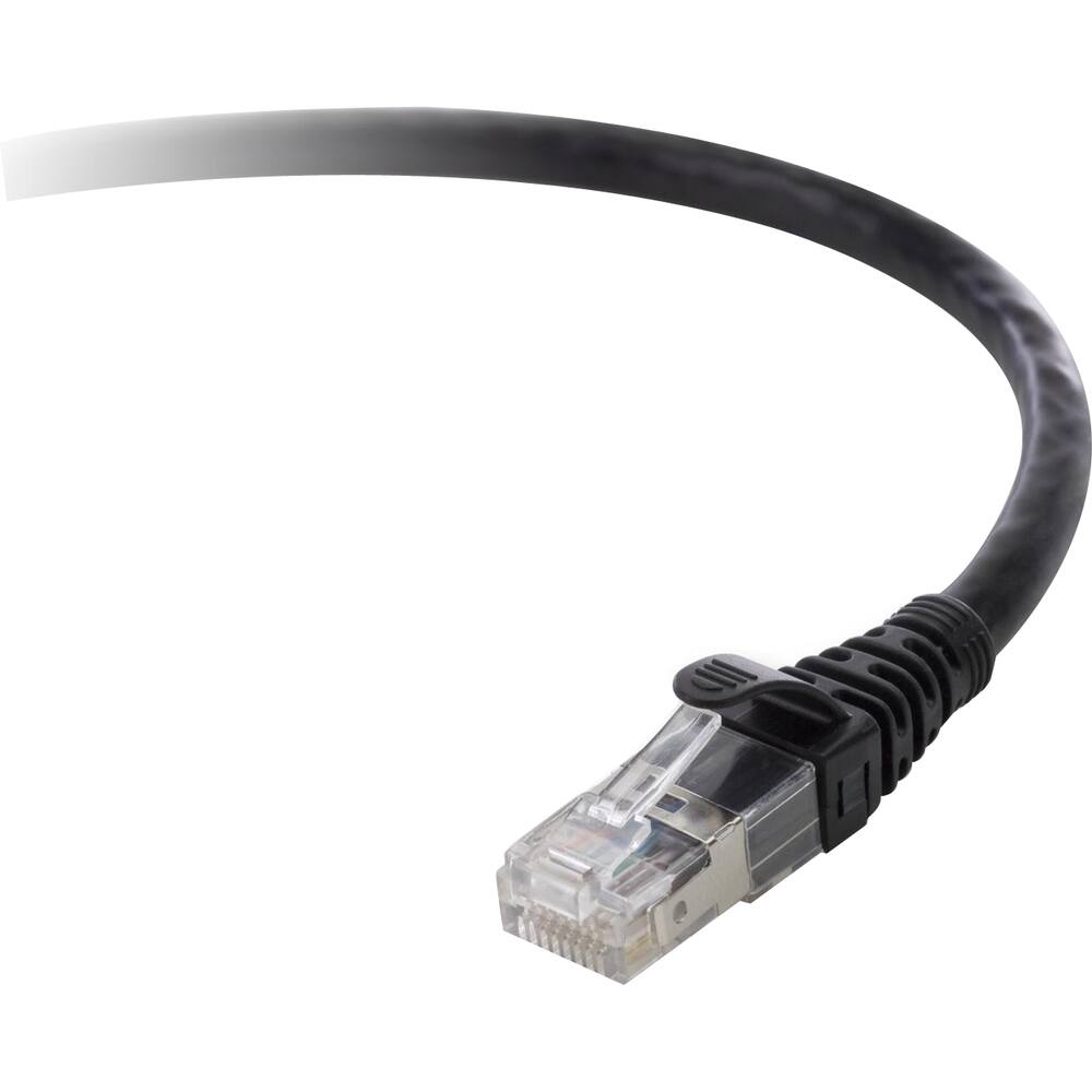 Front. Belkin - Belkin Category 6 UTP Patch Cable - 14 ft - RJ-45 Male to Male - Black - TAA Compliant.