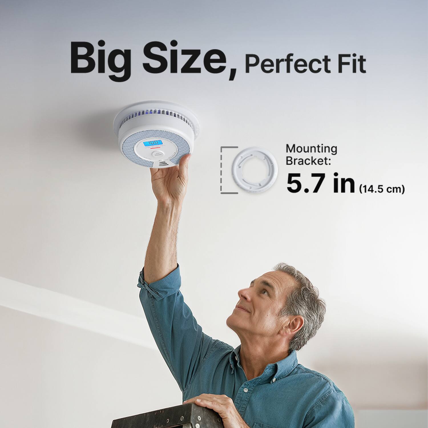 Big Size, Perfect Fit TOL Mounting Bracket: 5.7 in (14.5 cm)