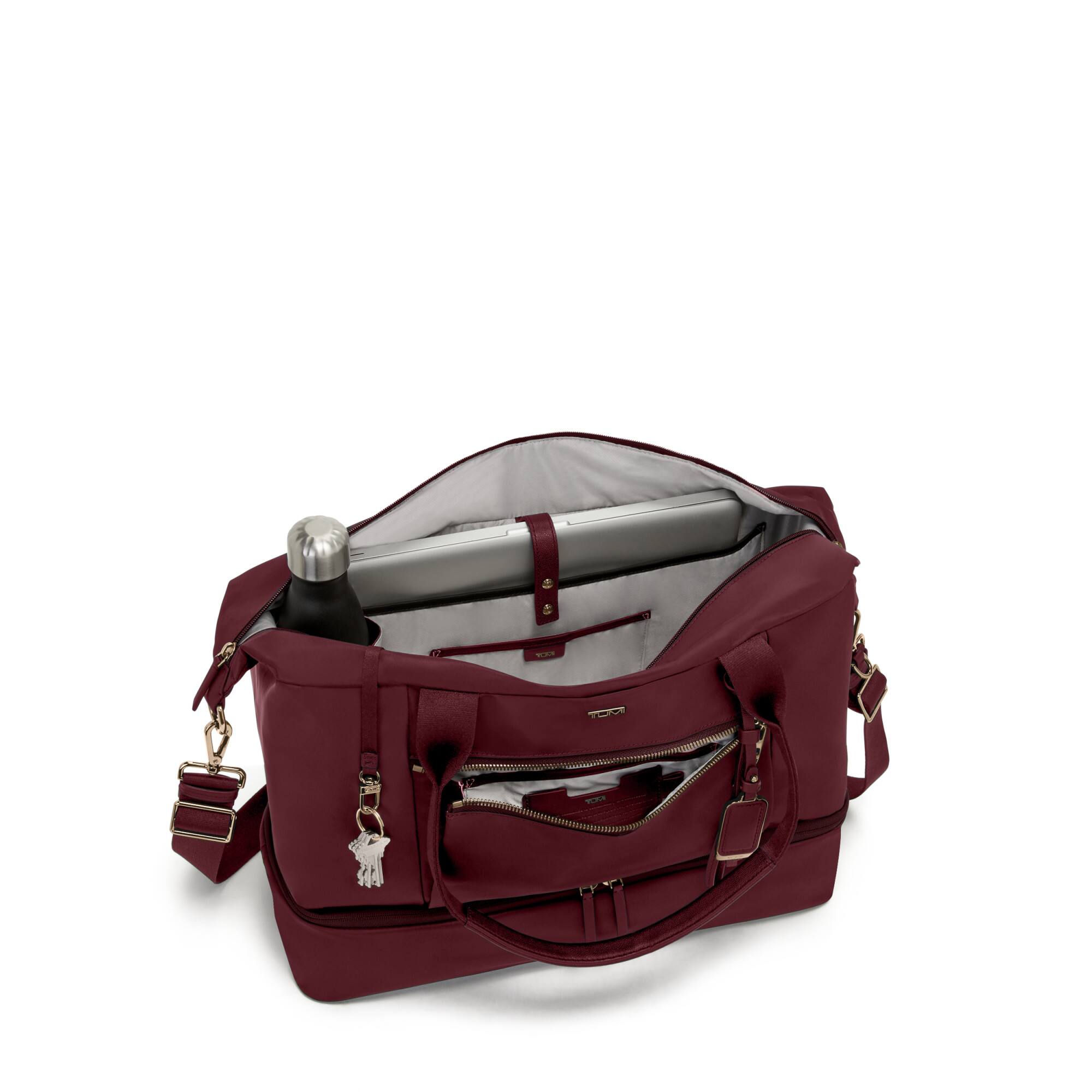 Angle. TUMI - Voyageur Contine Weekender - Wine.