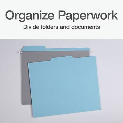 Organize Paperwork  
Divide folders and documents