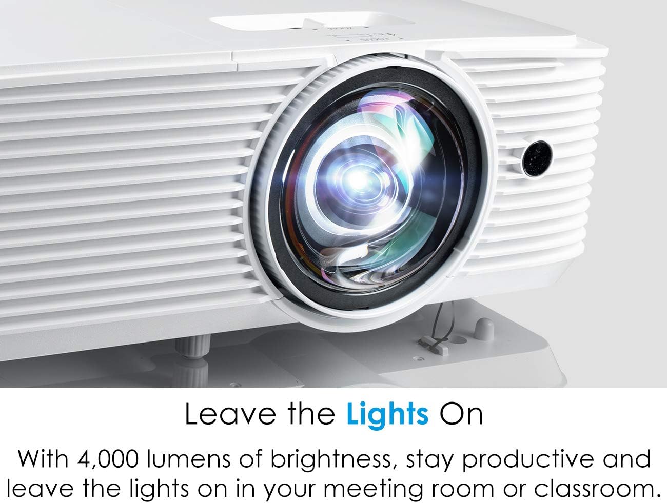 Leave the Lights On

With 4,000 lumens of brightness, stay productive and leave the lights on in your meeting room or classroom.