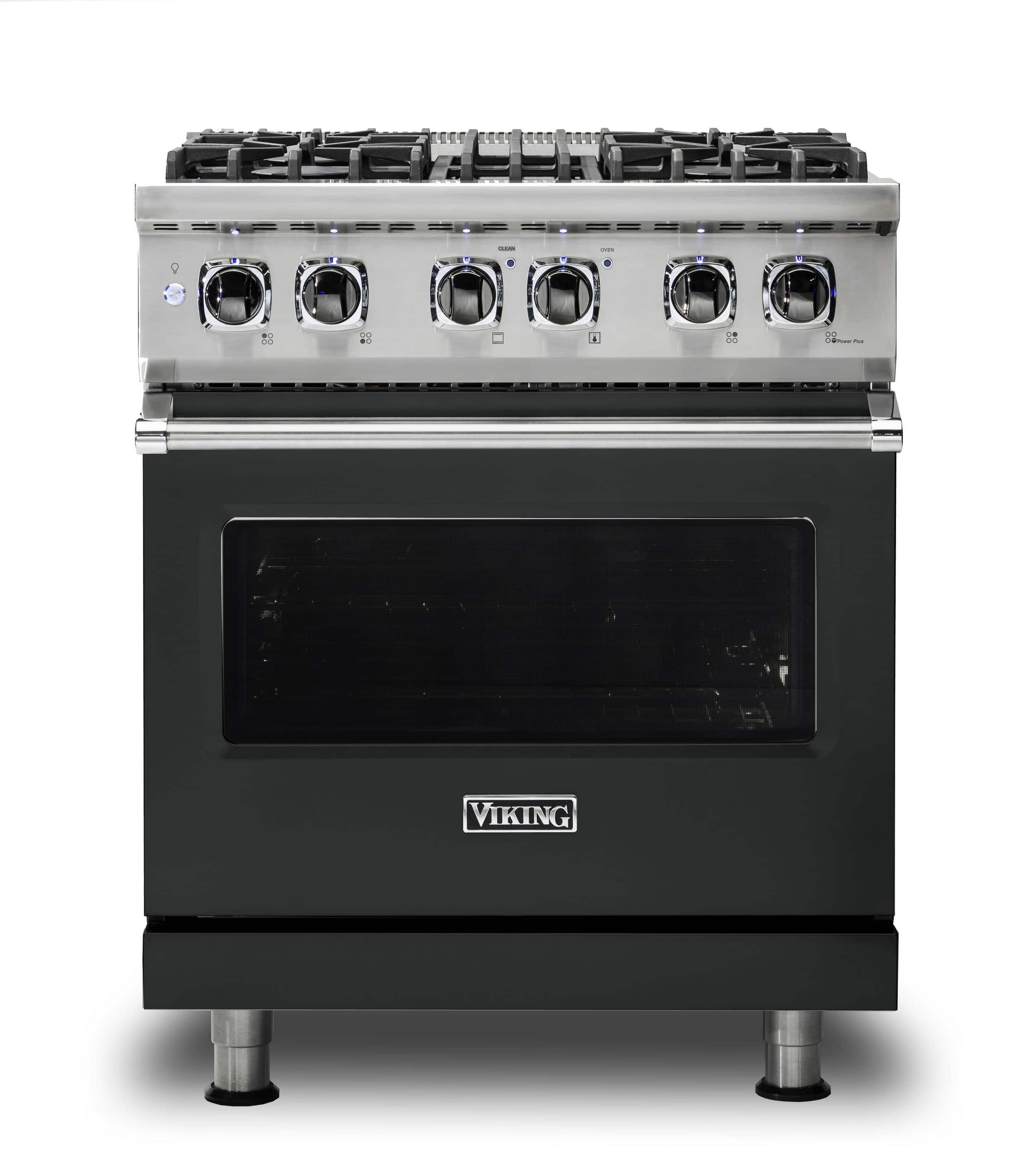 Front. Viking - 30-Inch Dual Fuel Freestanding Range - Antique Bronze.