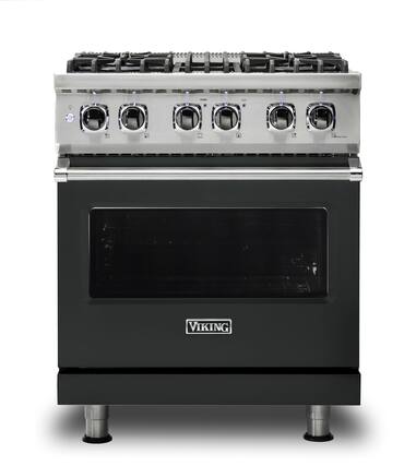 Front. Viking - 30-Inch Dual Fuel Freestanding Range - Antique Bronze.